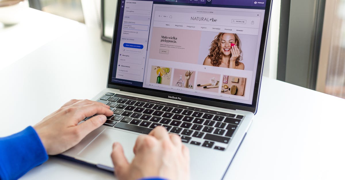 Hands typing on a laptop with an e-commerce website open, showcasing online shopping. Digital Marketing Services in Pune